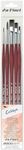 Da Vinci 5269 brushes in synthetic fiber - College - oil and acrylic colors, Brown, Set of 5