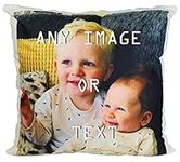 Hippowarehouse Personalised Cushion Any Text Any Image Photo VARIOUS OPTIONS AVAILABLE Personalised Photo Sequin Cushion Pillow Optional Infill Gift Present Valentines Christmas Fathers day