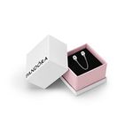 Pandora Moments Women's Sterling Silver Band of Hearts Safety Chain Charm for Bracelet, With Gift Box