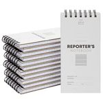 Reporters Notebook, Spiral Note Pad for Journalist, Detective (70 Sheets, 140 Pages 4x8 In)