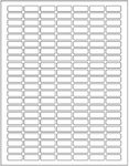 White Printable Labels Sheets + Bonus Color Labels White Rectangular Stickers (1" x 0.375") Produce Excellent Results with Standard Laser Printer-Template Included - 15700 Pack