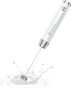 Maestri House Espumador de Leche, Recargable Espumador Leche Electrico con Agitador de Acero Inoxidable, Impermeable Mini Batidor Electrico para Café, matcha, Lattes, capuchino, LunaFro NS