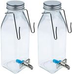 PATKAW Glass Water Bottle Small Animal Water Bottle No- Drip Pet Water Dispenser Glass Hamster Water Feeder Hanging Pet Drinking Dispenser Small Pet Bunny Ferret Guinea Pigs Carafes