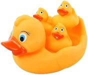 KOKSI Rubber Duck Family Bath Swimming Toys for Baby Toddler Bath, Pool Large & Small Duckies Bathtime Game Joy, Set of 4