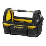 Stanley STST1-70712 Open Tote Tool Bag with Belt, Black/Yellow