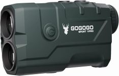 Gogogo Sport Vpro Rechargeable Hunting Laser Rangefinder 1200 Yards Red Backlight with Angle, Horizontal Distance