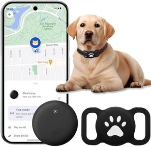 Pet Tracker for Android Phones with Collar Case, Bluetooth Item Locator Finder, Replaceable Battery, IP68 Waterproof Dog Cat Tracking Device, Works with Google Find Hub (Android Only, Not GPS) 1-Pack