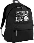 HippoWarehouse They See Me Rolling They Hating Backpack ruck Sack Dimensions: 31 x 42 x 21 cm Capacity: 18 litres