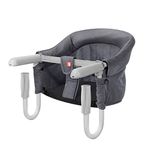 SONARIN Folding Baby Hook on Seat,Portable Table High Chair for Home and Travel,Portable Table High Chair with Transport Bag, Easy Hook On Table Seat(Grey)