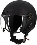 ILM Bike Helmet Adult Bicycle Ski Snowboard Helmet for Men Women with Removable Visor Earmuffs ASTM CPSC and CE Z102 (L, Matte Black)