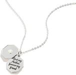 Alex and Ani Mother’s Day Adjustable Necklace for Women, First My Mother Forever My Friend Pendant, Shiny Silver Finish, 22.5 to 24.5 in, One Size, no gemstone