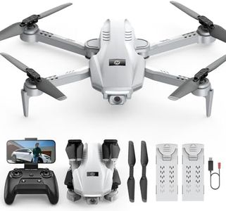 Holy Stone HS130 Mini Drone for Kids Adults with 1080P HD Camera, Foldable RC Quadcopter with 3 Speed Modes, Tap Fly, 3D Flips, Voice and Gesture Control, 2 Batteries, Kid Gift Toys for Boys Girls