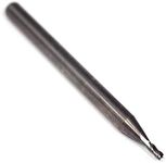 Titan TC10614 Solid Carbide End Mill, Stub Length, 4 Flute, 30 Degree Helix, Square End, Uncoated, 7/32" Size, 1/4" Shank Diameter, 2" Overall Length, 7/16" Cutting Length