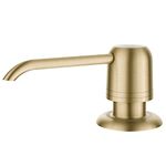 New KRAUS Kitchen Soap or Lotion Dispenser with 17 oz. Large Capacity Bottle and Brass Pump in Brushed Gold