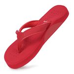 YOHO Waves Men ortho slippers with arch support |soft comfortable stylish and anti skid Men's Flip-Flops & Slippers in exciting color | Styles | Daily Use |Waves (Red, numeric_8)