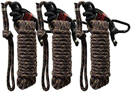 THUNDERBAY Hunting Safety Linemans Rope 30ft, 3-Pack, Rope-Style Tree Strap for Tree-Stand Hunting and Climbing