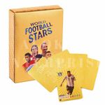 Alokik Enterprise 55 Piece Football Gold Cards, World Cup Football Star Card Card, Premier League Football Card, Football Trading Cards, Soccer Star Collection Cards, Gift for Children Best Gift Card