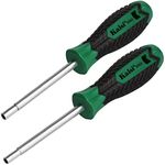 Kaisi Gamebit Screwdriver Set 3.8mm and 4.5mm Security Screwdriver Bit for Opening Nintendo, Sega Consoles and Game Cartridges