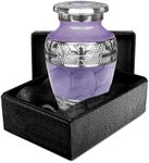 Trupoint Memorials Cremation Urns for Human Ashes - Decorative Urns, Urns for Human Ashes Female & Male, Urns for Ashes Adult Female, Funeral Urns - Light Purple, 1 Small Keepsake