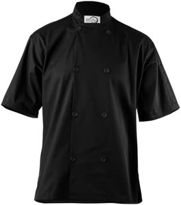 Mercer Culinary mens Traditional chefs jackets, Black, Medium US
