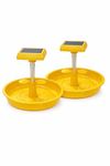 Green Gold Outdoor Solar Insect Killer Lamp Waterproof Mosquito Trap Rechargeable Bug Zapper Machine (Pack of 2)