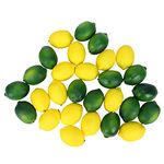 Hausdec 28Pcs/Set Artificial Lemons and Fruits Decorative Faux Fruits Artificial Decorations Kitchen