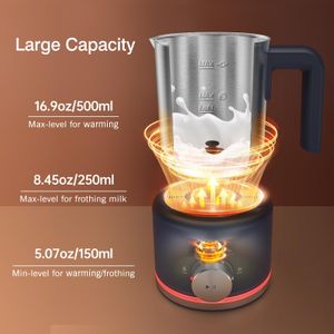 SIMPLETASTE 4-in-1 Electric Milk Frother – Hot & Cold Foam Maker