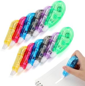 BESARME 12 Pack Correction Tape, 6 Colors, 19.69 Ft Each, 5MM