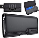 Stronden Holster for Samsung Galaxy S23 Ultra, S22 Ultra, S21 Ultra, S20 Ultra - Leather Belt Case with Belt Clip/Loop [Magnetic Closure] Pouch w/Built in ID Card Holder (fits Slim/Thin Case only)