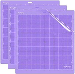 REALIKE 12x12 StrongGrip Cutting Mat for Cricut Maker 3/Maker/Explore 3/Air 2/Air/One(3 Mats), Gridded Adhesive Non-Slip Cut Mat for Crafts, Quilting, Sewing and All Arts