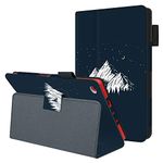 Huasiru Painting Case for All-New Amazon Kindle Fire 7 Tablet (9th Generation, 2019 Released) with Auto Sleep/Wake, Mountain