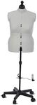 Sewing Online Adjustable Dressmakers Dummy, Celine Standard Plus in Grey Fabric with Hem Marker, Dress Form Sizes - Pin, Measure, Fit and Display your Clothes on this Tailors Dummy - FG962