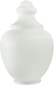 KASTLITE 88266-WH-8F Acrylic White Acorn with Fitter Neck | 26.81" Height x 16.6" Width x 8" Outside Diameter | Manufactured in the USA