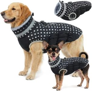 OUOBOB Dog Coats for Large Dogs, Warm Dog Winter Jacket with Harness, XXXL