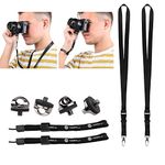 Set of 4 Camera Quick Install Tripod Mount Screws, 2 Lanyards and 2 Wrist Straps - For a Fast and Secure Connection to Your Camera - Adjustable Wrist Straps - Lanyards with Detachable Buckle