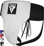 RDX Groin Protector for Boxing, Muay Thai, Kickboxing and MMA Fighting, Maya Hide Leather Abdo Gear for Martial Arts Training, SATRA Approved Jockstrap Abdominal Guard for Karate and Taekwondo