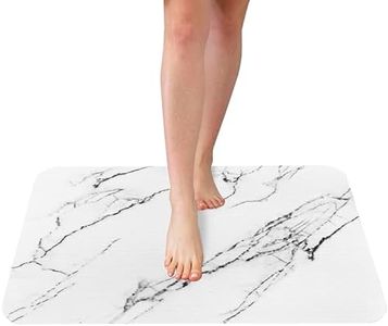 HUNNER Stone Bath Mat, Non Slip Bath Mat in Home Décor Products, Fast Drying Bathroom Mat Made of Water Absorbent Diatomaceous Earth, Stone Bath Mat Quick Dry Featured, Diatomite Stone Bath Mat
