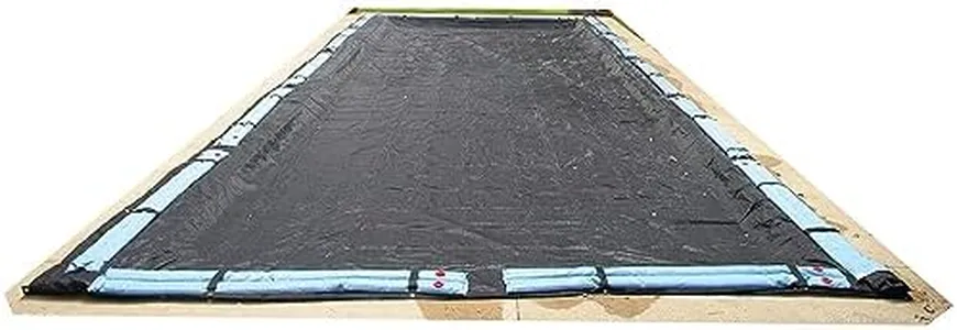 Blue Wave 30-ft x 50-ft Rectangular Rugged Mesh In Ground Pool Winter Cover