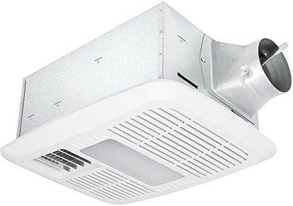 Delta Breez RAD110LED Delta BreezRadiance Series 110 CFM Fan/Dimmable LED Light with PTC Heater, 12W, 0.7 Sones Light & Heater