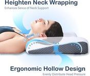Cervical Pillow for Neck Pain Relief,Odorless Memory Foam Bed Pillows for Sleep