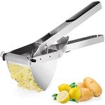 Nurch Potato Ricer and Masher, Stainless Steel Heavy Duty Commercial Baby Food Strainer, Business Fruit Masher and Food Press with Ergonomic Comfort Grip