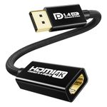 Active DisplayPort to HDMI Adapter, DP 1.4 to HDMI 2.1 Cable Supports 4K@120Hz 4K@60Hz 2K@144Hz 2K@60Hz 1080P HDR HDCP 2.2, Uni-Directional DP Male to HDMI Famale Connector for HP Dell AMD NVIDIA PC