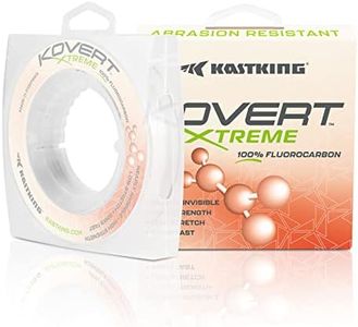 KastKing Kovert Xtreme 100% Fluorocarbon Fishing Line,50LB,50Yds
