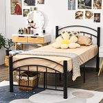 COSTWAY Single/Double Metal Bed Fra