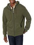 Amazon Essentials Men's Full-Zip Hooded Fleece Sweatshirt, Olive Heather, XX-Large