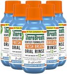 TheraBreath Fresh Breath Dentist Formulated Oral Rinse, Icy Mint, 3 Ounce (Pack of 6)