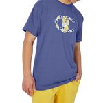 Champion Classic Tee Shirt, Matt Men's, Stone Crush Blue C Collage, M