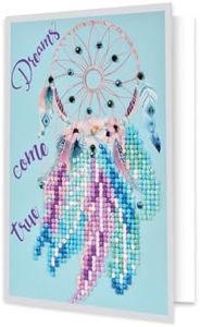 Diamond Dotz Dreams Come True Diamond Art Cards, Handmade Diamond Painting Cards Kit, Handmade Greeting Cards Kits for Thank You Notes and Special Occasions