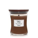 WoodWick Medium Hourglass Candle, Humidor - Premium Soy Blend Wax, Pluswick Innovation Wood Wick, Made in USA