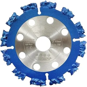 Carbide Multi Wheel 125mm - BRSCHNITT Tungsten Carbide Cut Off Wheel Arbor 22.23/15.875MM for Trunk,Root,Wood,Hard Rubber,Plastic